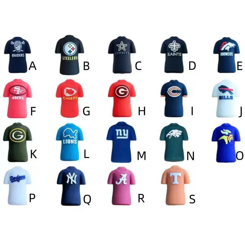 american football jersey silicone focal bead for DIY pen making