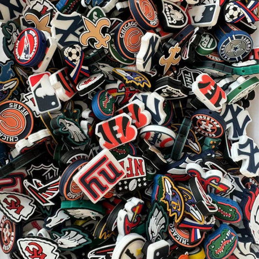 sports silicone focal beads random mix clearance