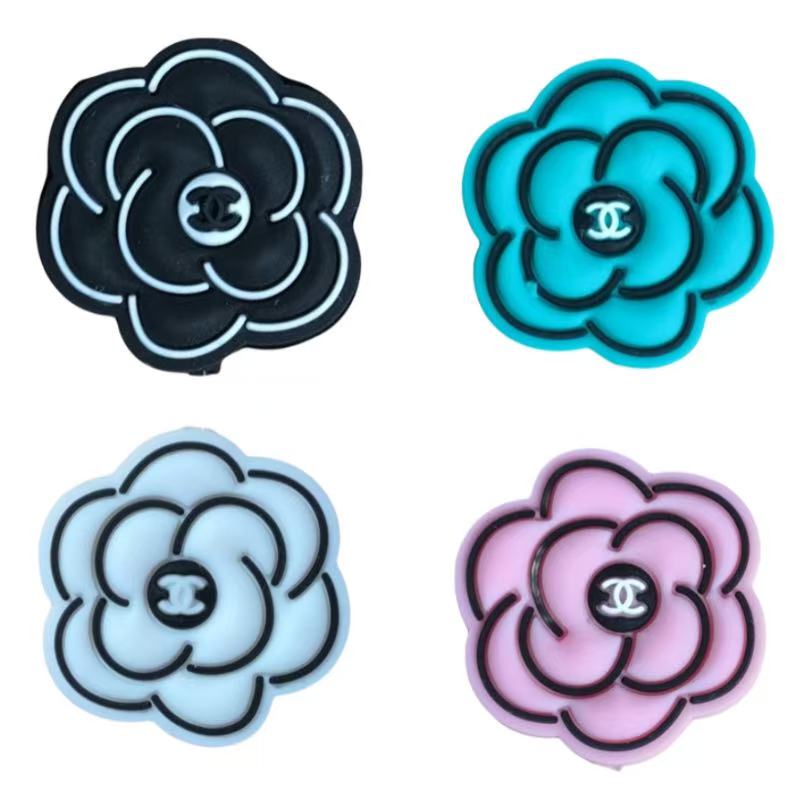 Flower Silicone Focal Beads for Pens – Designer Letter Beads