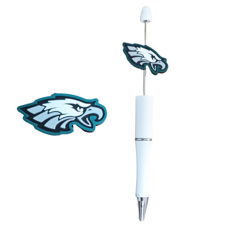 Sports Themed Birds Silicone Focal Beads for crafts