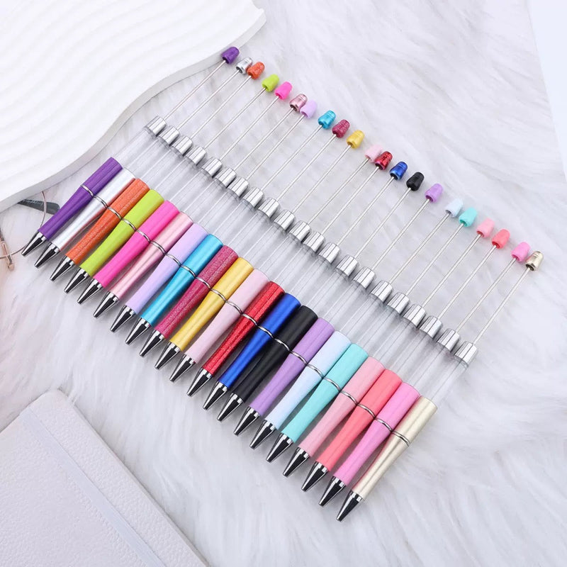 Snow Globe Pens – Refillable Beadable Pens with Empty Barrel for DIY Floating Pens