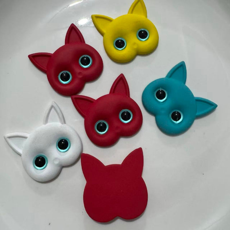 Cute Kitty Cat Blanks for Badge Reels & Pop Sockets | DIY Crafts Bulk
