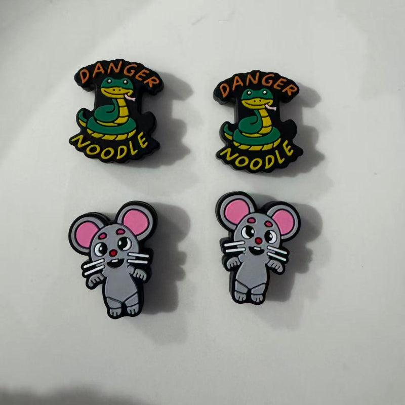 mouse snack silicone focal beads cartoon animal beads