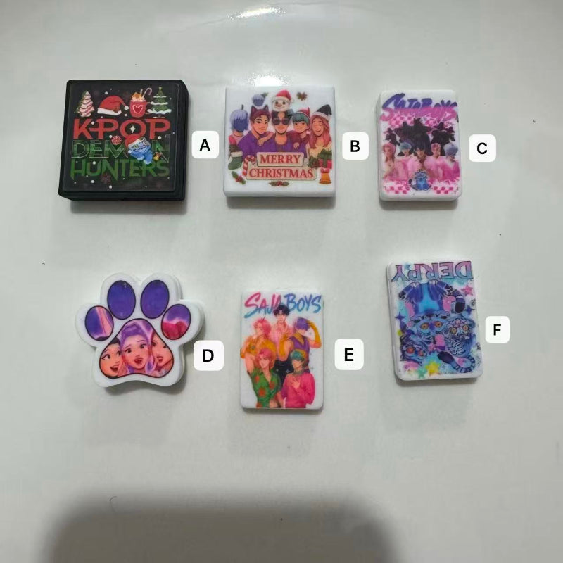 Printed Silicone Focal Beads for DIY Pens, Bracelets & Crafts Bulk