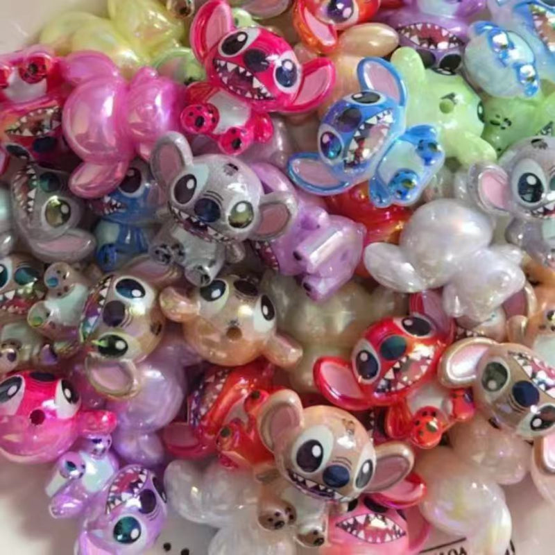 cartoon monster beads for pens colorful acrylic beads