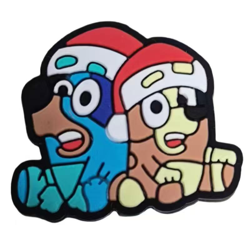 christmas dog silicone focal beads cartoon puppy beads