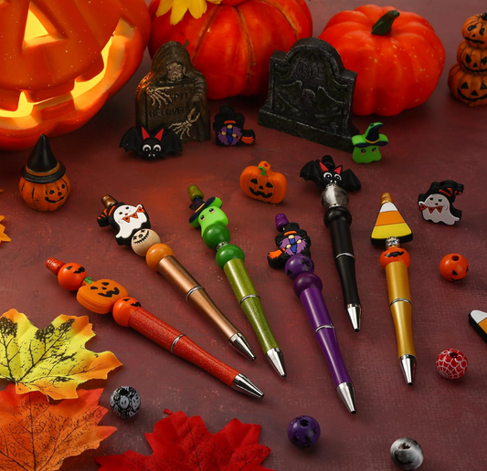 Halloween Beadable Pen Ideas: 15 Cute &amp; Spooky Designs to Make