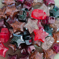 20mm star acrylic beads random mix for beadable pens