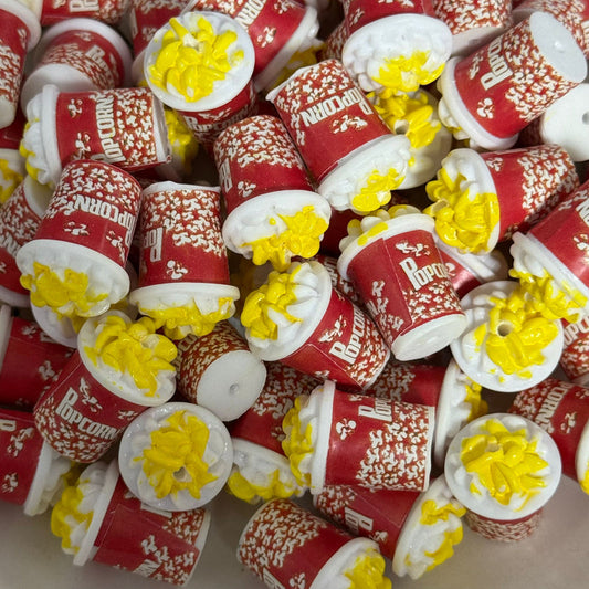 popcorn acrylic bead cute snack spacer for pen making