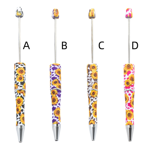 Sunflower style bead pen