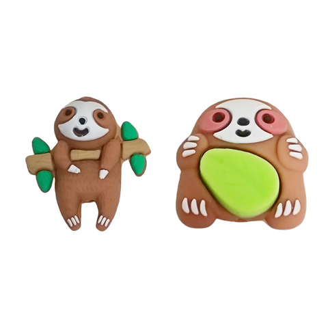 3D Cute Sloth Silicone Focal Beads For Pen Making