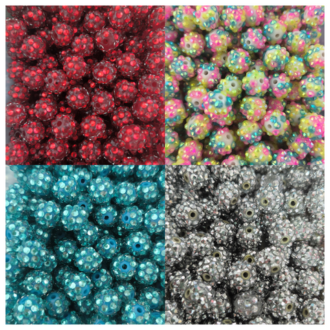 12mm Rhinestone Beads for beadable pen spacer