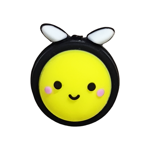 3D Cute Animal Little bee Silicone Focal Beads For Pen Making