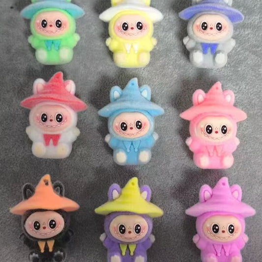 labubu acrylic beads mix color