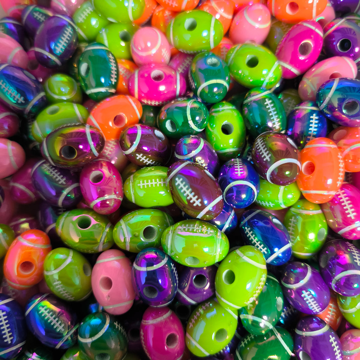 Mix Colorful football Acrylic Beads For Pen Making