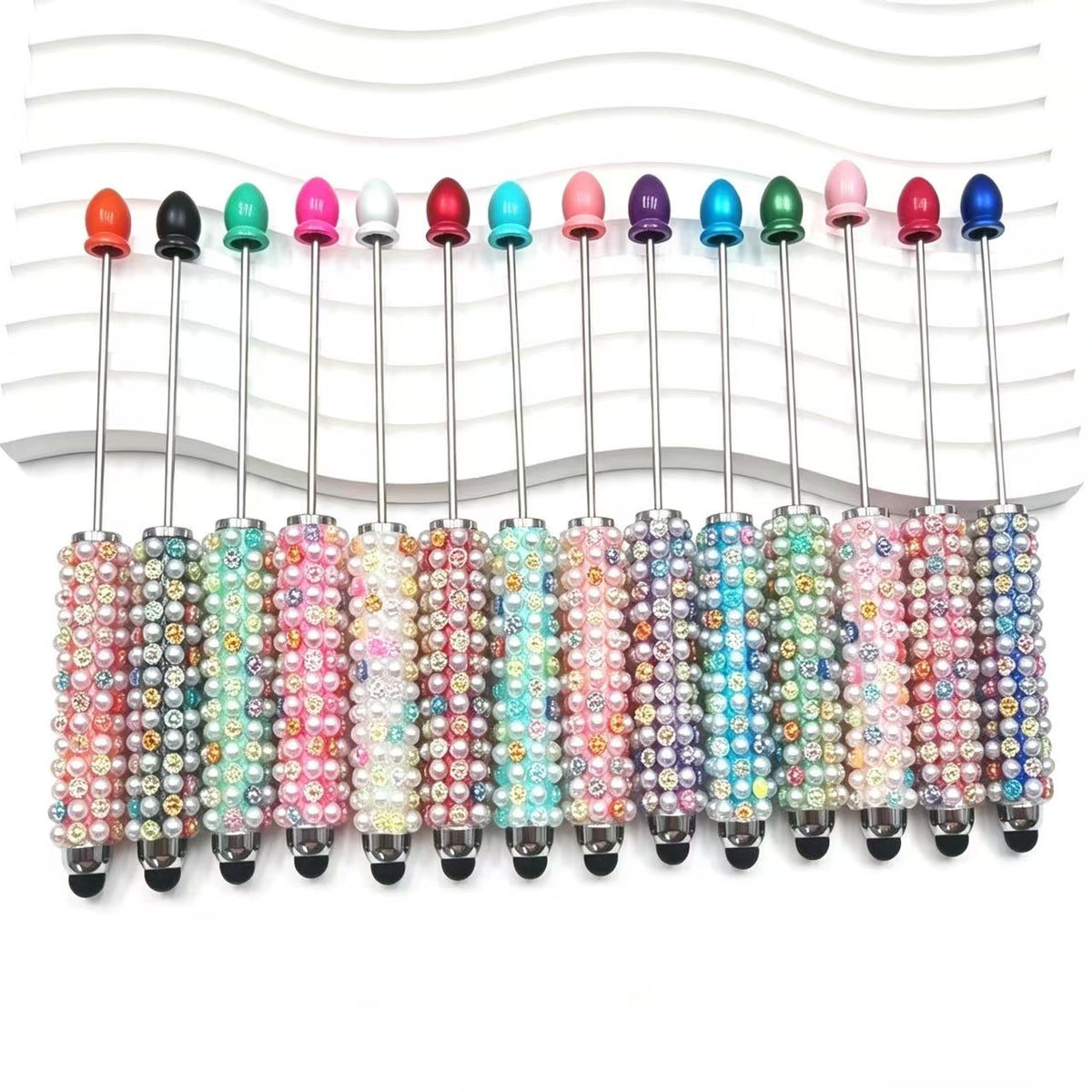 Random Mix Colors Pearl Beaded Pens