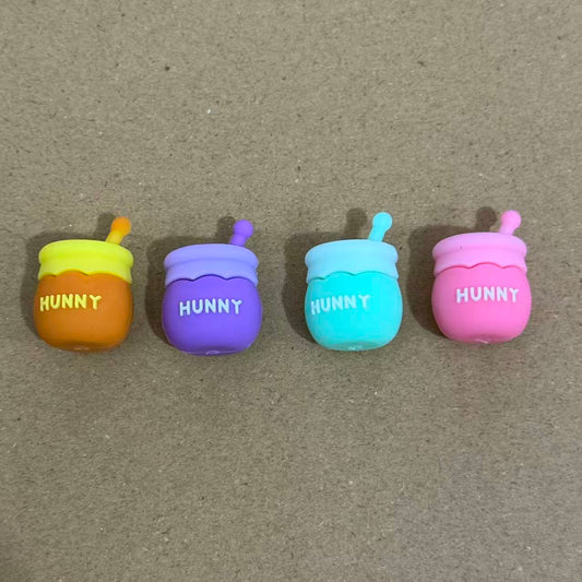 3D Hunny Pot Silicone Focal Beads