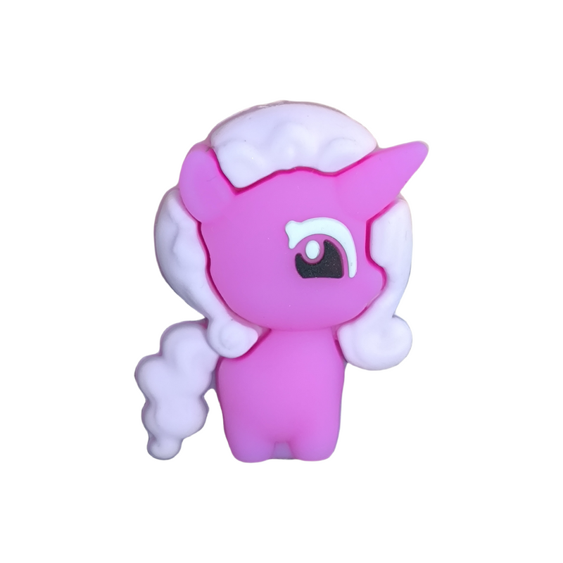cute unicorn silicone focal beads 3D
