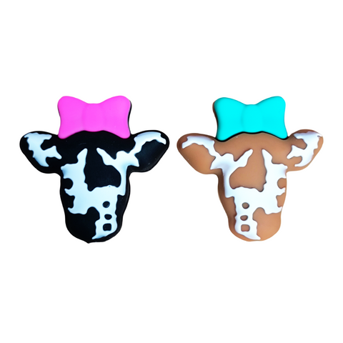 3D Cow Head Silicone Focal Beads For Pens Making