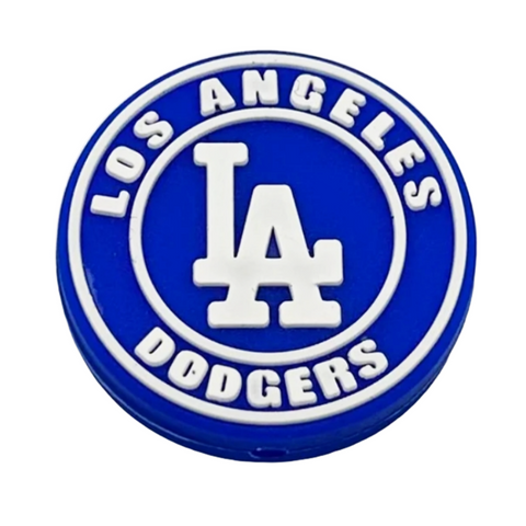 LA Los Angeles Dodger Baseball Silicone Focal Beads For Sports