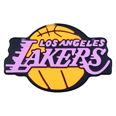 Basketball Laker Silicone Focal Beads For Sports