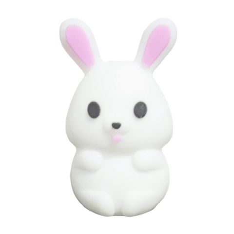 3D White Rabbit Silicone Focal Beads For Beaded Pen