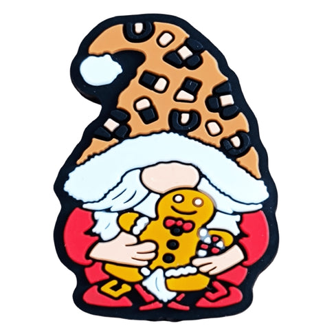 Santa Claus and Gingerbread Man Silicone Focal Beads For Pen Making