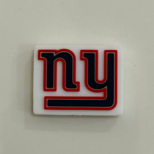 ny football Silicone Focal Beads for bracelet and DIY jewelry