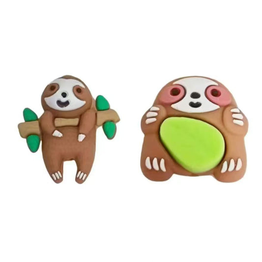 3D sloth silicone focal bead for pen making animal bead
