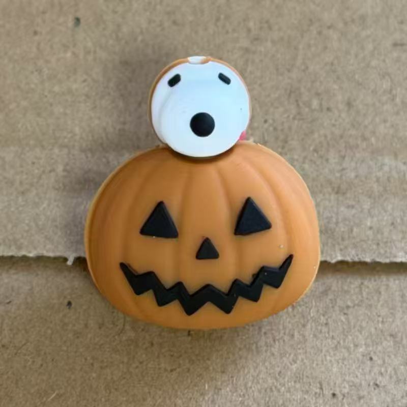 halloween pumpkin ghost silicone focal beads cute pumpkin beads