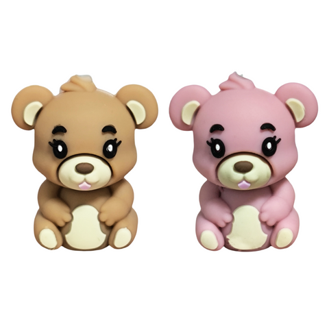 3D Bear Silicone Focal Beads For Pen Making