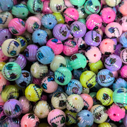 16mm Halloween Jack mix color Acrylic Beads For Pen Making