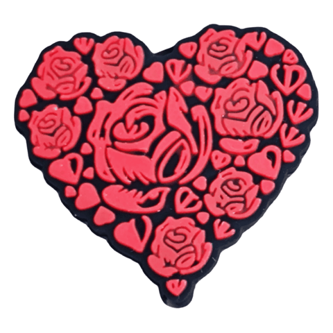 Red Love Rose Silicone Focal Beads For Pen Making