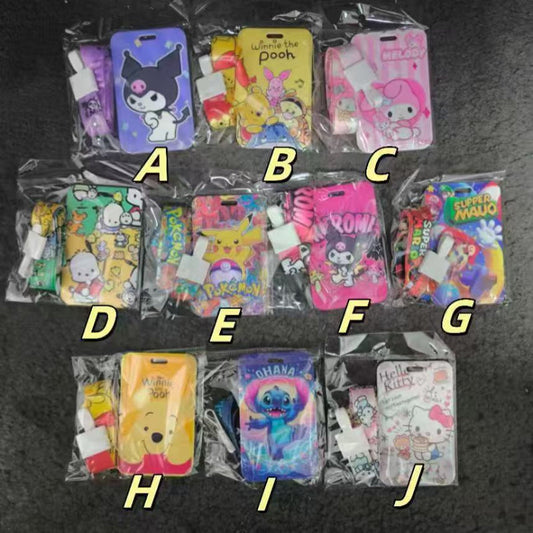 cartoon id badge holder