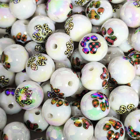 16mm Paw Acrylic Beads For Pen Making