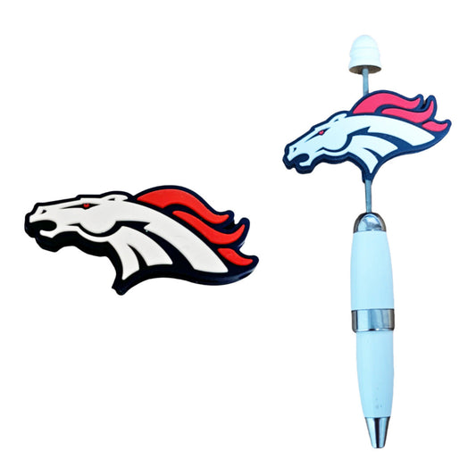 Horse Football Silicone Focal Beads 