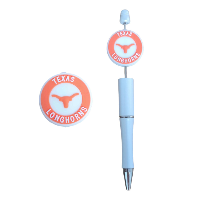Texas Football University Silicone Focal Beads