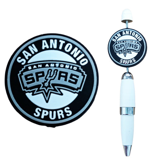 Basketball Sports Team silicone focal beads