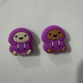 hoodie character silicone focal beads