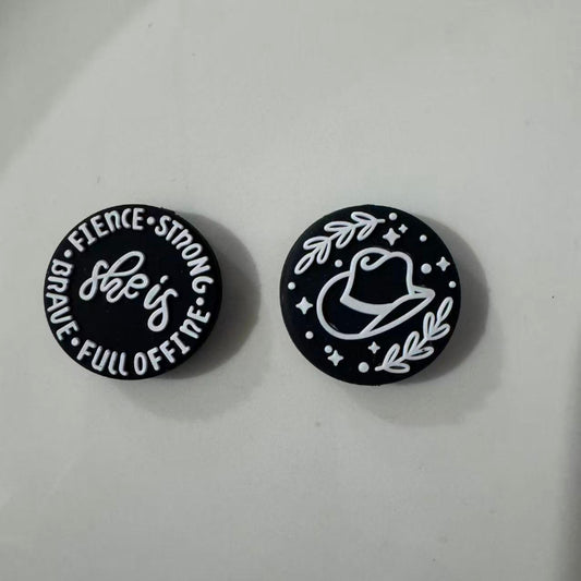she is fierce silicone focal beads