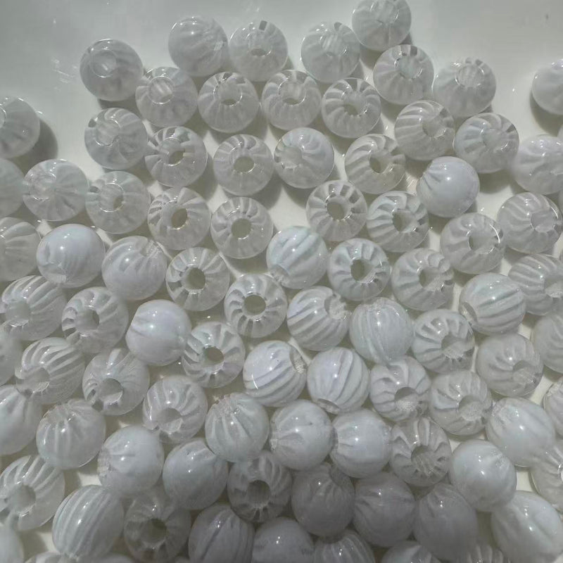 14mm white spacer beads for beadable pens acrylic round beads DIY jewelry making