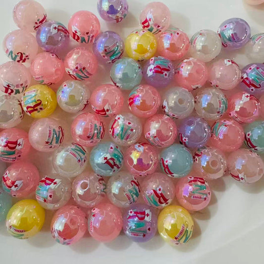 16mm rn nurse beads bulk medical theme acrylic beads