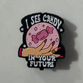 i see candy in your future silicone focal beads fortune teller beads