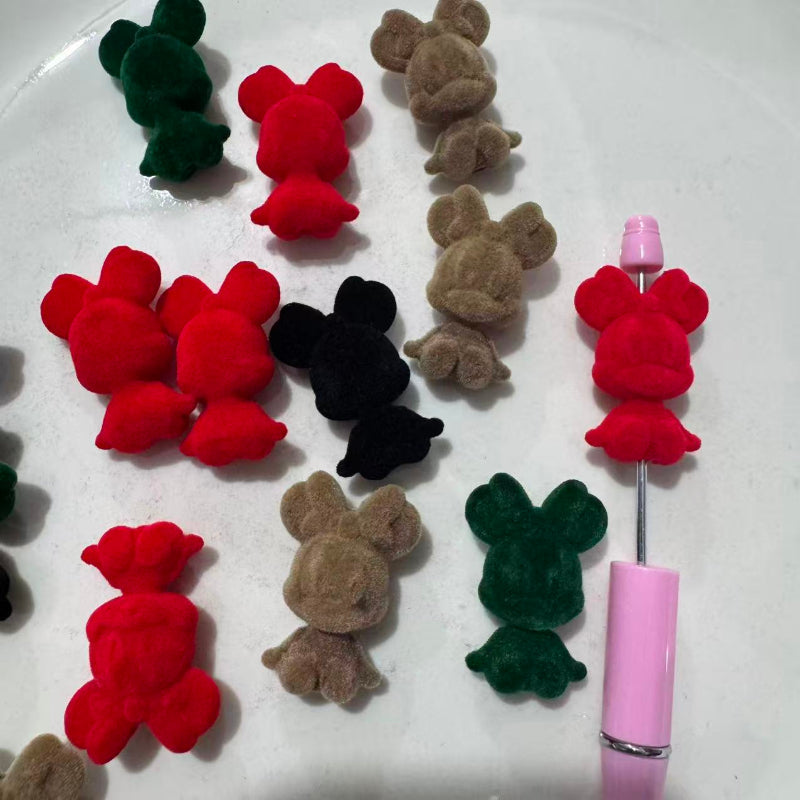 cute cartoon acrylic beads for DIY pen and jewelry making