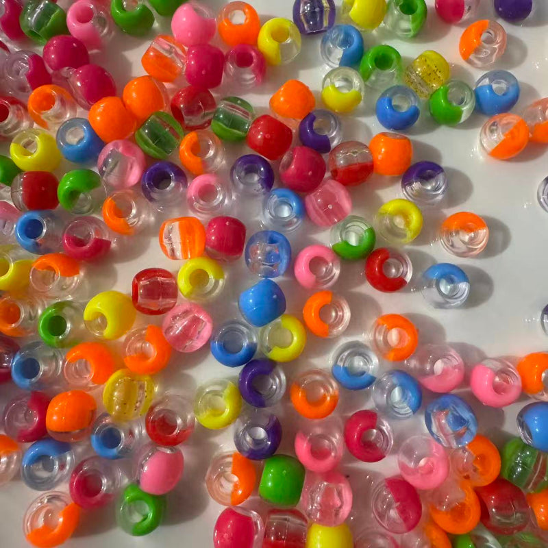 colorful candy spacer beads mix for beadable pen and jewelry making