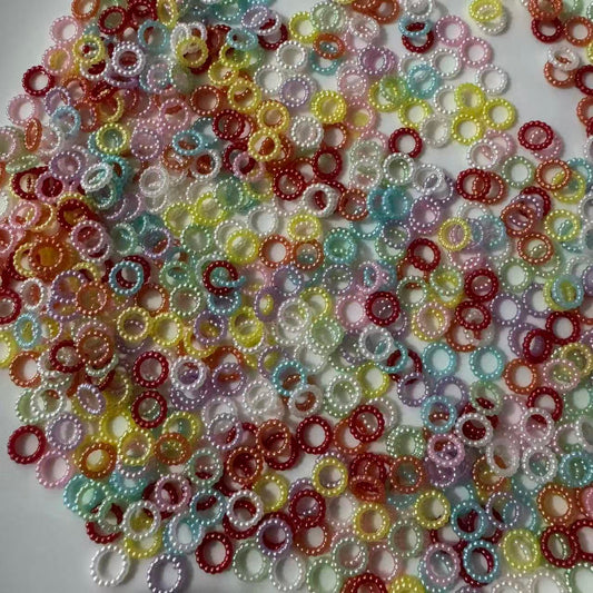14mm pearl spacer acrylic beads mixed colors for beaded pen and jewelry making