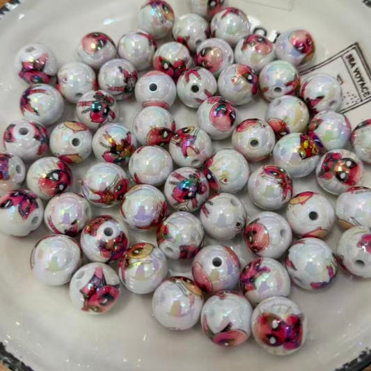 16mm printed acrylic beads for pen making DIY craft supplies