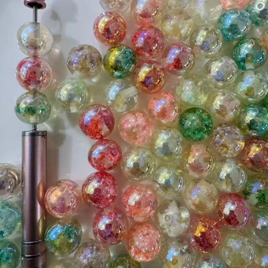 16mm glow in the dark acrylic beads mixed color cloud luminous craft beads