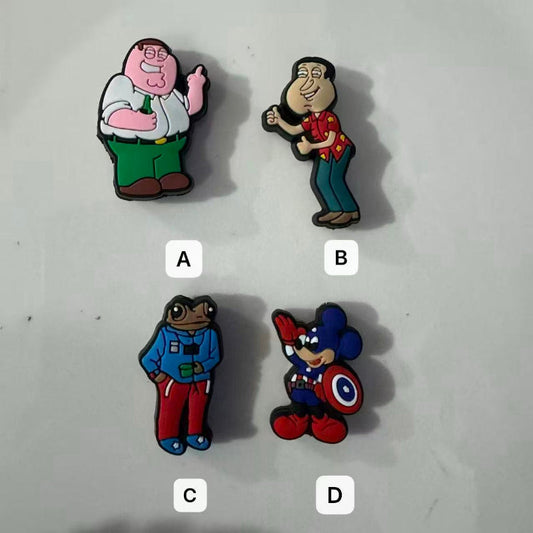 Cartoon Character Silicone Focal Beads for Pen Making | Cute People DIY Beads
