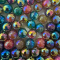 16mm galaxy glitter acrylic beads mixed color
